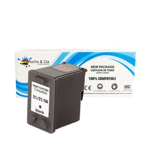 Cartucho de Tinta Comp 21xl C-9351cb C9351 Preto F4180 F380 12ml