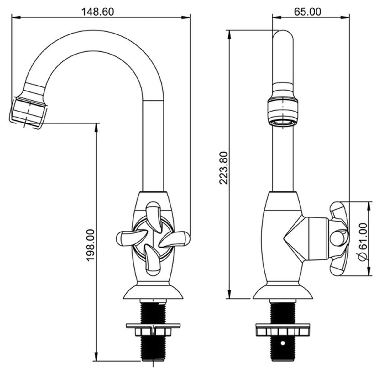 Torneira Lorenzetti 1195 F34 Pvc Branco - 2