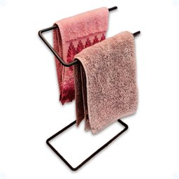 Porta Toalha de Bancada Preto - Organizador de Banheiro - Linha Premium - 6