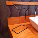 Ver imagem 4 de Porta Toalha de Bancada Preto - Organizador de Banheiro - Linha Premium