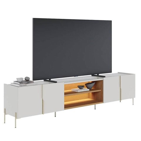 Rack Bancada Maggiore 2.4 Off White Matte Freijó - Colibri
