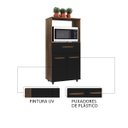 Ver imagem 5 de Armário Multiuso Luna 2 Porta 1 Gaveta com Espaço para Forno: Savana Preto