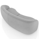 Ver imagem 7 de Sofá 4 Lugares para Sala Living Orgânico 318cm Eron M03 Veludo Cinza - Lyam Decor