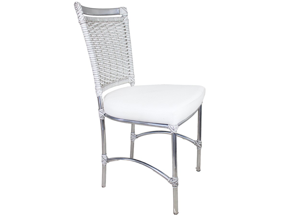 Cadeira em Alumínio e Fibra Sintética JK para Cozinha, Edícula - Mármore