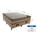 Ver imagem 5 de Cama Box com Colchão Queen Molas Tecnopedic Revolution Castor 158x198