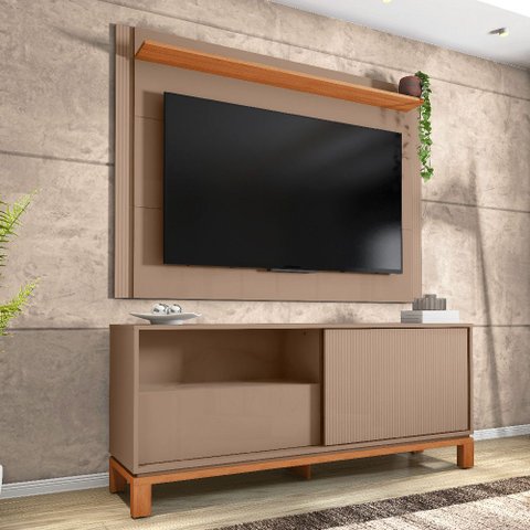 Conjunto Rack com Painel Mondrian 1.5 Caemmun para Tvs de até 55 Polegadas
