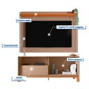 Ver imagem 2 de Conjunto Rack com Painel Mondrian 1.5 Caemmun para Tvs de até 55 Polegadas