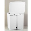 Ver imagem 5 de Lixeira Coleta Seletiva com Pedal para Cozinha 20L Trium Duplo Compartimento OU Branco Fosco