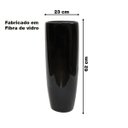 Ver imagem 2 de Vaso de Chão Fibra de Vidro Burano Preto G