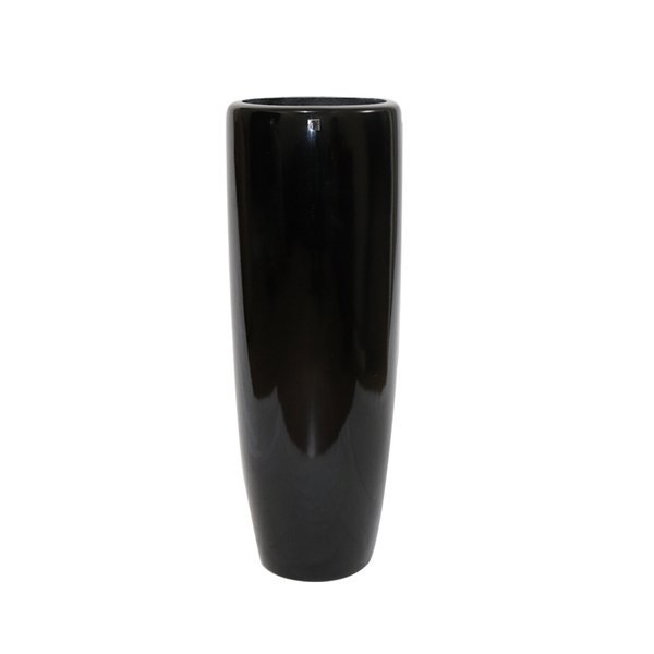 Vaso de Chão Fibra de Vidro Burano Preto G