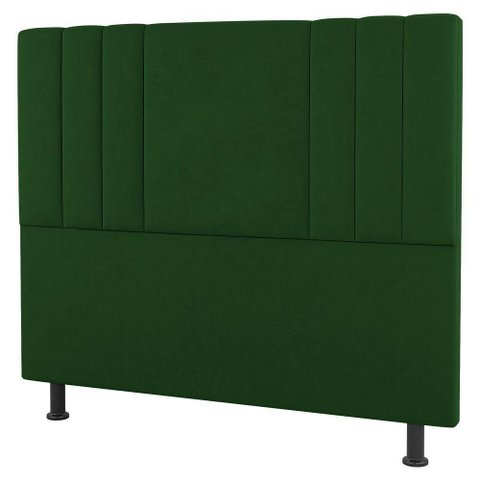 Cabeceira Cama Box Solteiro Grace 90cm Suede Verde - Abmaza