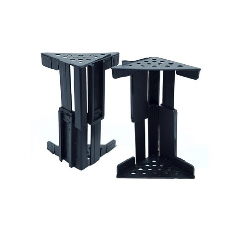 Cantoneira De Proteção Para Moveis Regulável 62 A 115 Mm Preta (Kit C/30)