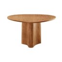 Ver imagem 1 de Mesa Selene 135cm Tampo Orgânico Laminado Moderna Mobília Cinamomo Imbuia Nat