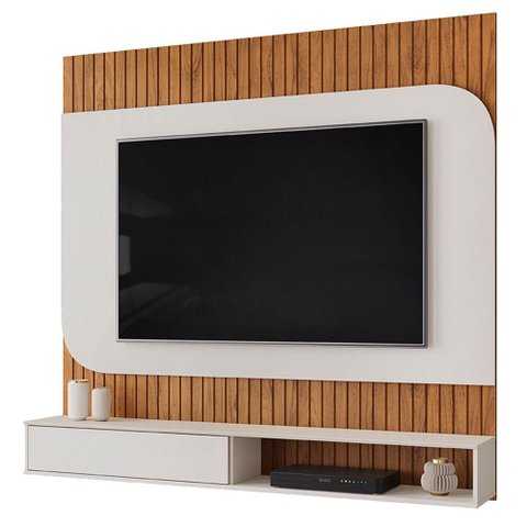 Painel para TV Tom Freijo Off White - DJ Móveis