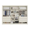 Ver imagem 6 de Guarda-roupa Casal Valencia 6 Portas 6 Gavetas 100% Mdf com Espelho Off White - Mademarques