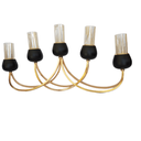 Ver imagem 1 de Candelabro Metal Dourado com Preto para 5 Velas