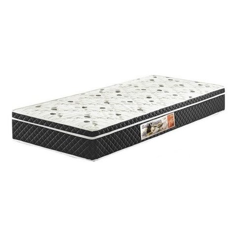 Cama Box Baú Solteiro Conforto Suede Cinza + Colchão Solteiro Conforto Espuma D23 Com EPS 17x88x188