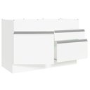 Ver imagem 7 de Balcão Gabinete De Pia 120 X 60 Cm 1 Porta 2 Gavetas Branc