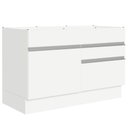 Ver imagem 1 de Balcão Gabinete De Pia 120 X 60 Cm 1 Porta 2 Gavetas Branc