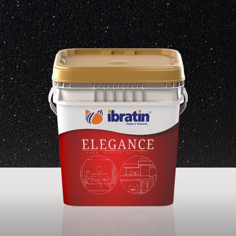 Textura Efeito Estrelado Ibratin 4,2kg - Cor: Preto