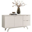 Ver imagem 5 de Aparador Buffet para Sala de Jantar 2 Portas 2 Gavetas Vicky N01 Off White - Lyam Decor