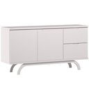 Ver imagem 2 de Aparador Buffet para Sala de Jantar 2 Portas 2 Gavetas Vicky N01 Off White - Lyam Decor