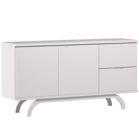 Aparador Buffet para Sala de Jantar 2 Portas 2 Gavetas Vicky N01 Off White - Lyam Decor