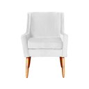 Ver imagem 3 de Poltrona Ariane Luxo Suede Cores - DS Estofados - Branco