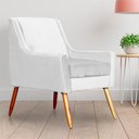 Ver imagem 5 de Poltrona Ariane Luxo Suede Cores - DS Estofados - Branco