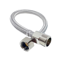 Ver imagem 1 de Engate Flexível Trançado Aço Inox 3/4 X 30cm Macho Fêmea