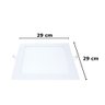 Kit 8 Painel Led Embutir Quadrado Luz Neutra 4000k 24w 29cm - 3