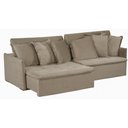 Ver imagem 6 de Sofá Modular Olinda 4 Lugares 2.30 MT com Molas Retrátil Reclinável Linho Corriente Sofatec