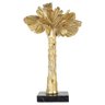 COQUEIRO DECORATIVO DE RESINA DOURADO COM BASE DE MARMORE PR BTC Decor - 1