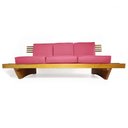 Ver imagem 4 de Sofá 3 Lugares Madeira Nobre Maciça Xangai Sala Moderna Goiaba