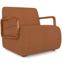 Ver imagem 1 de Poltrona Decorativa Orgânica Bruxelas K01 Bouclê Terracota - Lyam Decor