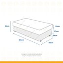 Ver imagem 3 de Cama Box com Colchão de Molas Ensacadas Classic Pocket Solteiro 88cm