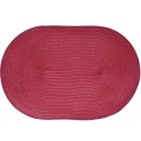 Ver imagem 1 de Kit 4 Americano Requinte Liso para Mesa Oval 30x45cm Bordô