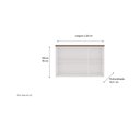 Ver imagem 3 de Aéreo 1,20 Cm 3 Portas 100% Mdf 1531 Linha Iluminata Genialflex