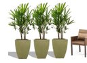 Ver imagem 1 de Kit 3 Vaso Planta 60x40 Moderno Trapézio Polietileno BGPLASTICOS V860 AREIA 001