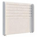 Ver imagem 7 de Cabeceira Estofada para Cama Box Casal Padrão Sasha 140cm Moderna Bouclê Branco - Abmaza