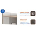 Ver imagem 5 de Armário Aéreo para Banheiro 100cm com 02 Portas e Espelho Malbec B06 Barrique Argento - Lyam Decor