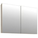 Ver imagem 2 de Armário Aéreo para Banheiro 100cm com 02 Portas e Espelho Malbec B06 Barrique Argento - Lyam Decor
