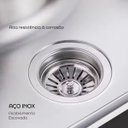 Ver imagem 5 de Cuba Gourmet de Cozinha Aço Inox 70x45cm Completa Brinovar