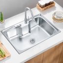 Ver imagem 2 de Cuba Gourmet de Cozinha Aço Inox 70x45cm Completa Brinovar