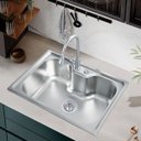 Ver imagem 3 de Cuba Gourmet de Cozinha Aço Inox 70x45cm Completa Brinovar