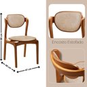 Ver imagem 6 de Conjunto de Jantar Nala 8 Lugares Cadeiras Estofadas Imbuia 220cm Mobillare