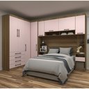 Ver imagem 1 de Guarda Roupa Modulado Casal 1,38 M de Canto Paris Luciane M06:rosa