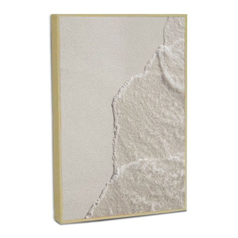 Quadro Decorativo Mar Minimalista com Moldura Filete