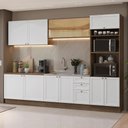 Ver imagem 1 de Armário de Cozinha Completa 310 Cm Vik Madesa 01 Rustic/branco