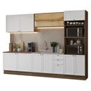 Ver imagem 2 de Armário de Cozinha Completa 310 Cm Vik Madesa 01 Rustic/branco